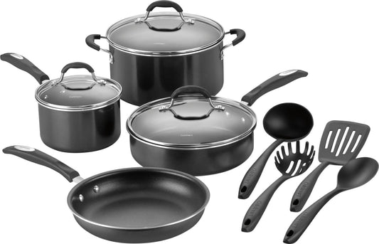 Cuisinart P57-11BK Black Cookware Set - Pack of 11