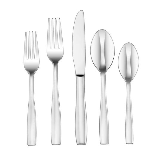 Cuisinart Sienna 20 Piece Flatware Set, Stainless Steel