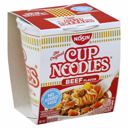 Nissin Beef Cup Noodles (Pack of 20)