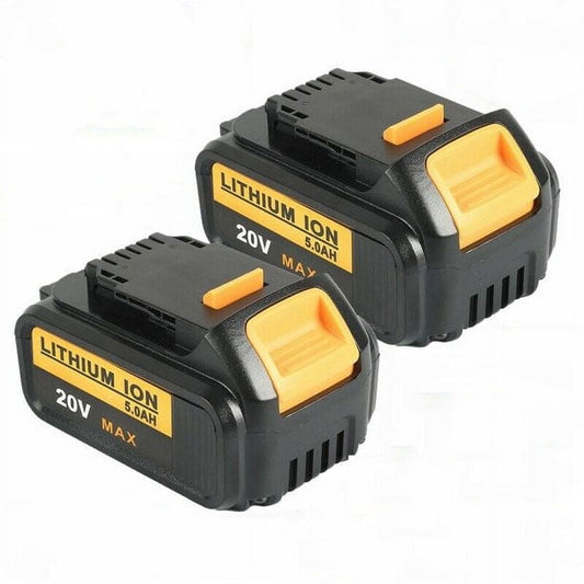 2 Pack DCB200 5.0Ah Replacement Dewalt Battery Compatible with Dewalt 20V Max DCB206 DCB205-2 DCB200