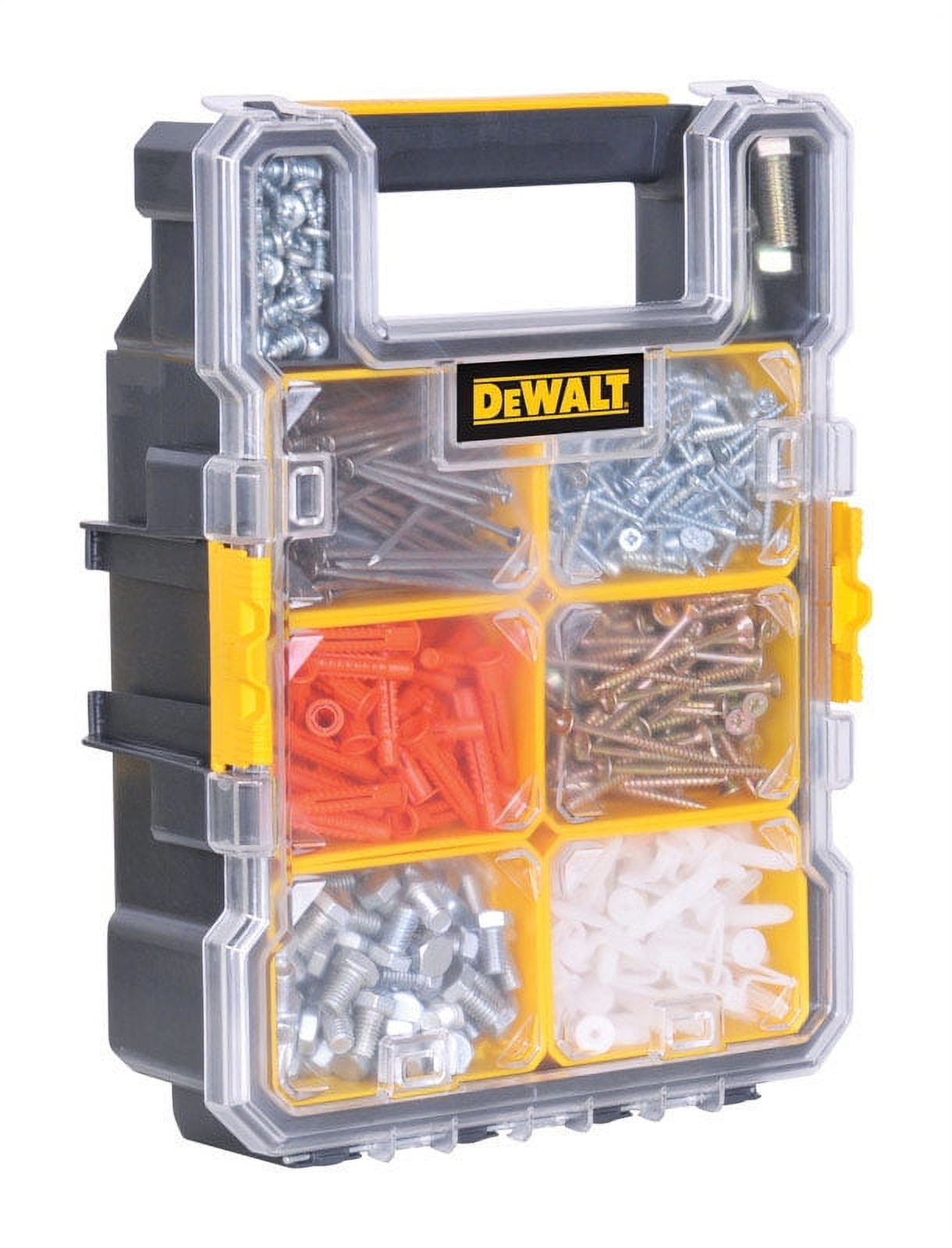 DEWALT 10.31" L x 4.56" W x 13.66" H Storage Organizer Plastic 6 pocket Yellow