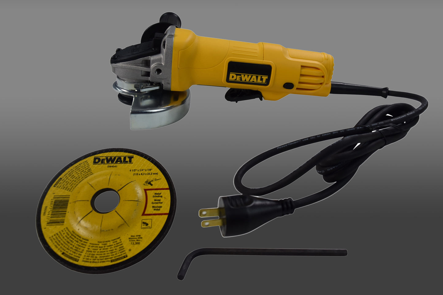 DEWALT 4-1/2" 7-Amp Paddle Switch Small Angle Grinder DWE4012