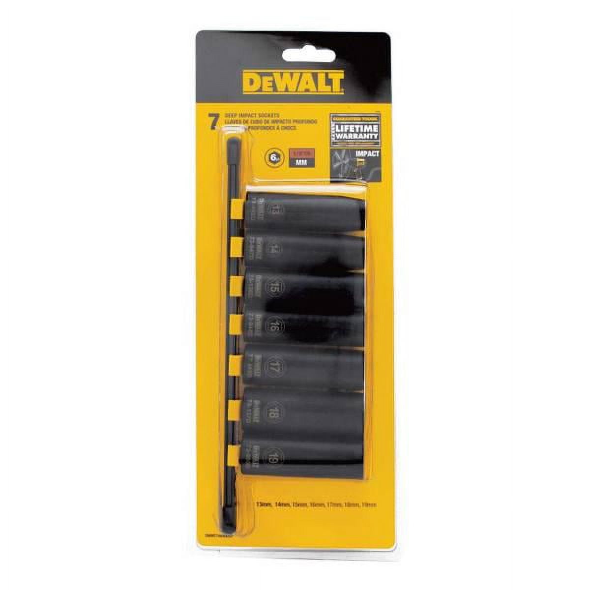 DEWALT 7-Piece Deep Impact Socket Set Metric