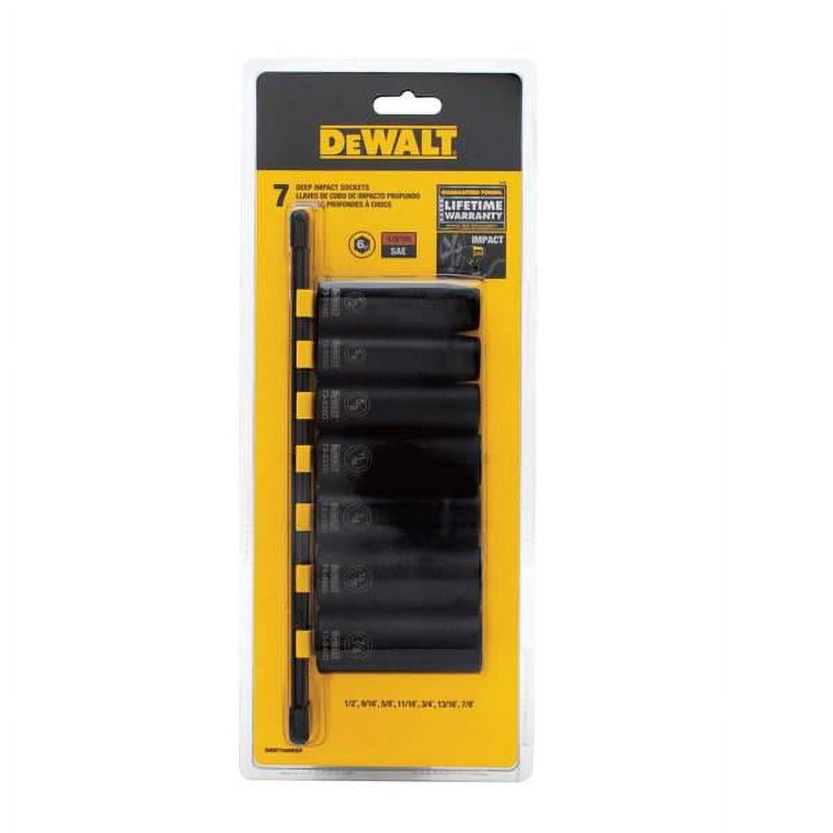 DEWALT 7-Piece Deep Impact Socket Set SAE