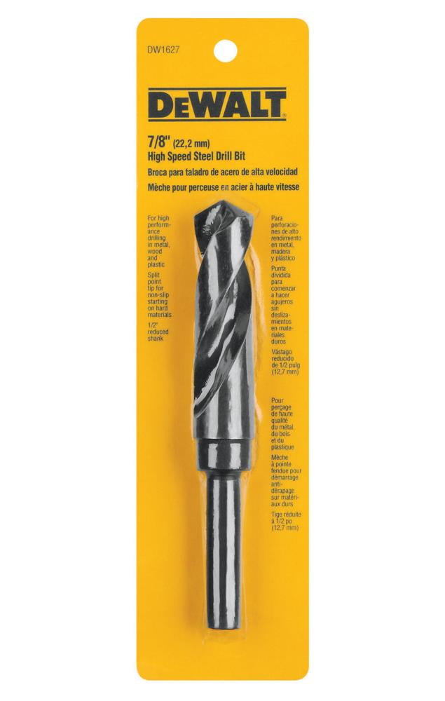 DeWalt  DW1627 1/2" Black Oxide Reduced Shank Drill Bit