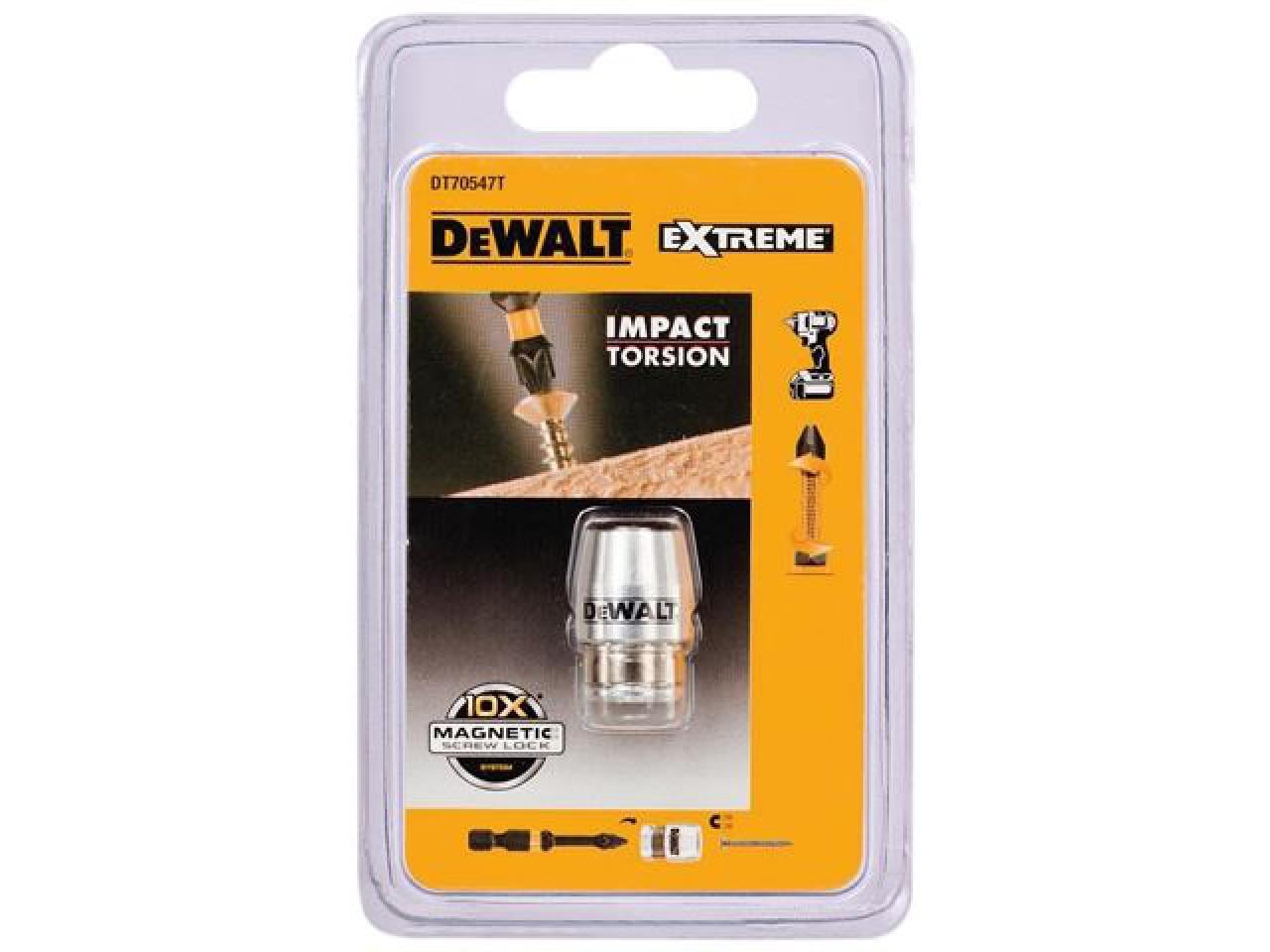 DEWALT - DT70547T Aluminium Magnetic Screwlock Sleeve for Impact Torsion Bits 50mm