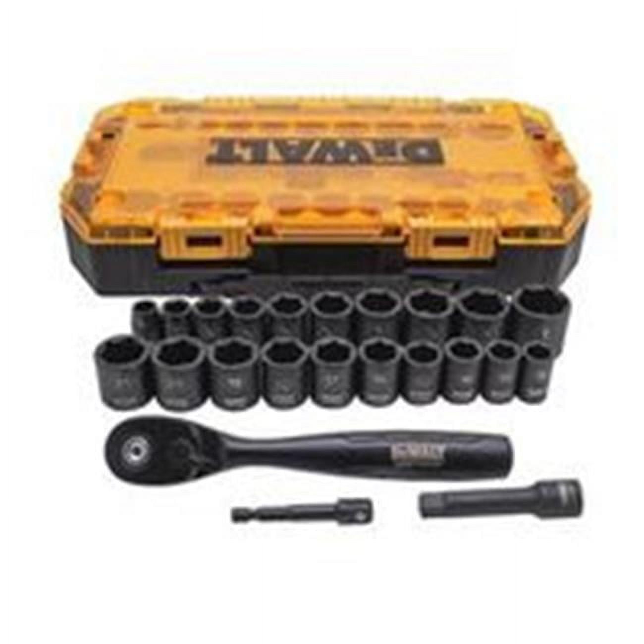 DEWALT DWMT74738 23-Pc. Impact Socket Set, 3/8-In. Drive - Quantity 1