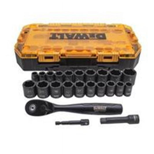 DEWALT DWMT74738 23-Pc. Impact Socket Set, 3/8-In. Drive - Quantity 1