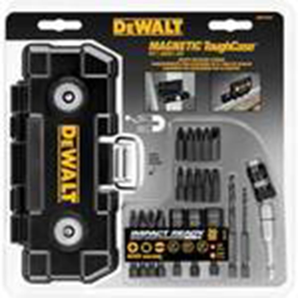 DEWALT DWMTCIR20 Screwdriver Bit Set, 20-Piece, Heavy-Duty, Alloy Steel, Black Oxide