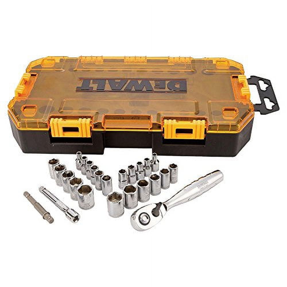 DEWALT DWMT73805 Tool Kit 1/4'' Drive Socket Set, 25 Piece