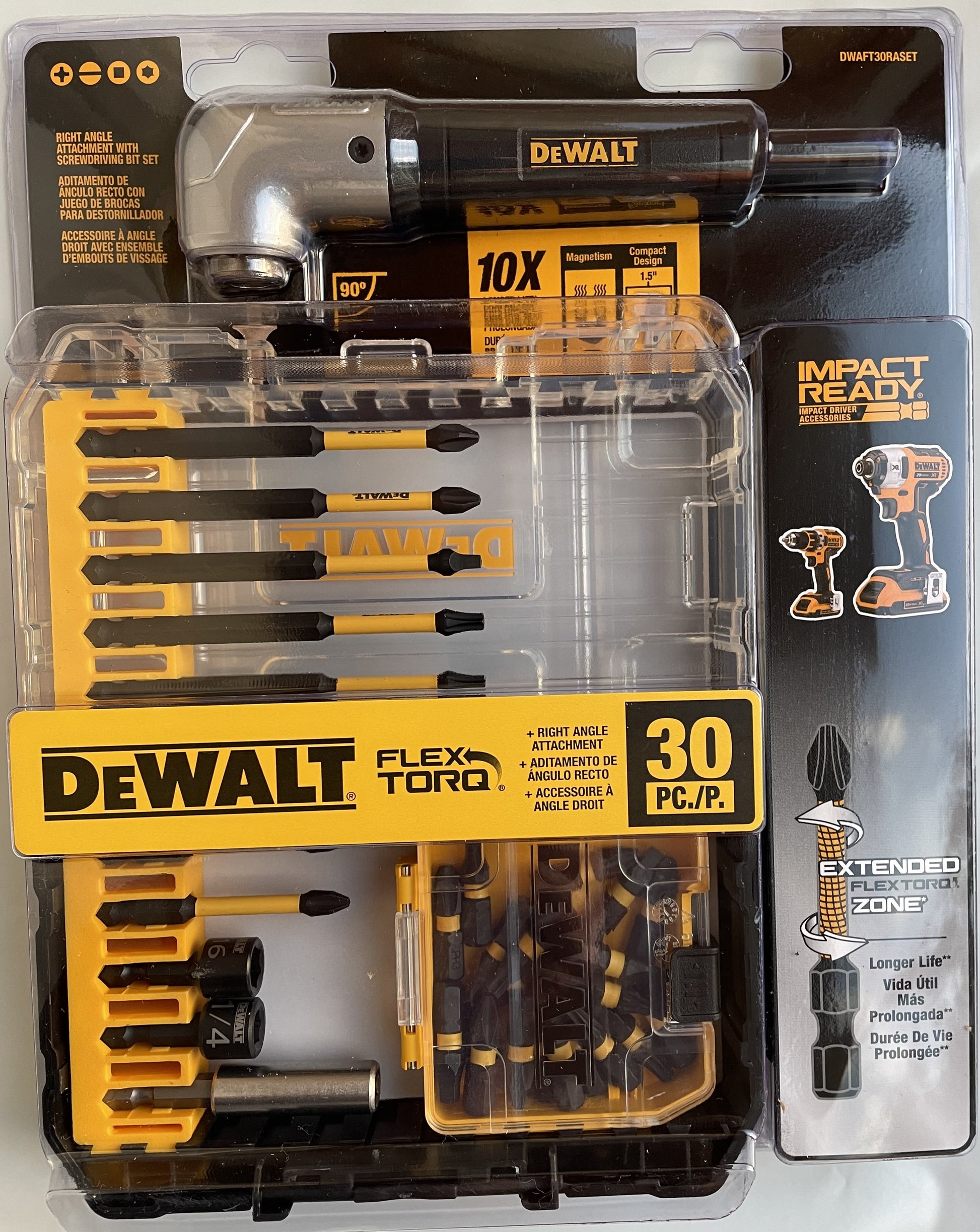 DEWALT FlexTorq Right Angle Screwdriver Bit Set (30-Piece)