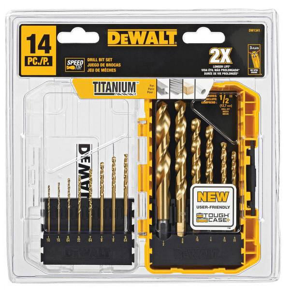 DEWALT IMPACT READY Titanium Nitride Coating Drill Bit Sets  + ToughCase+System