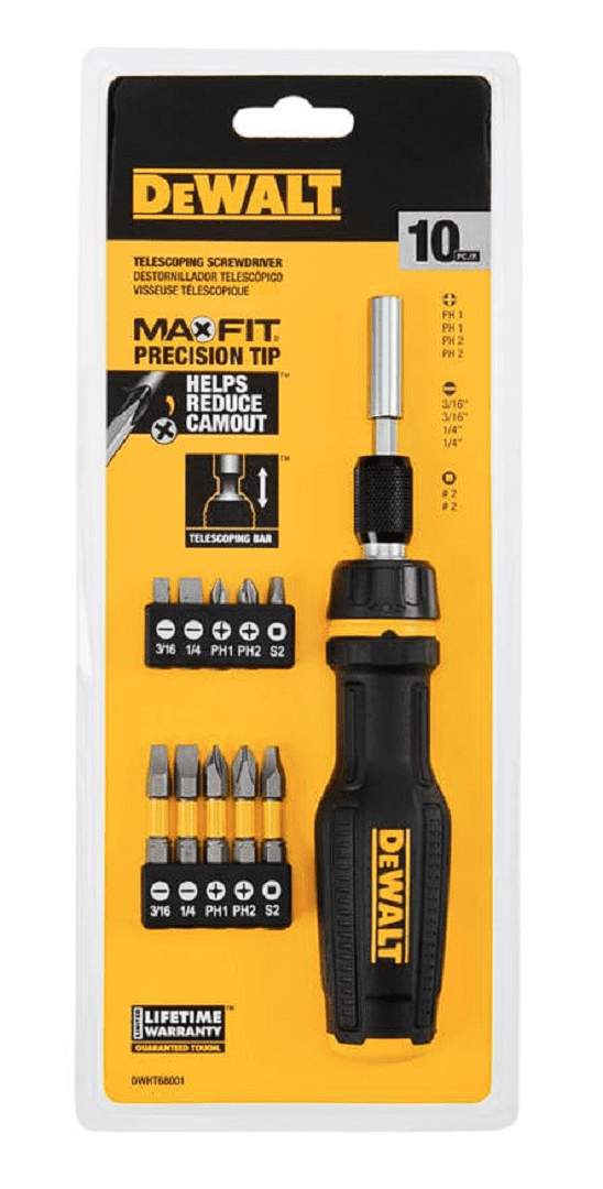 DEWALT MAX FIT Telescoping Multi-Bit Screwdriver Set