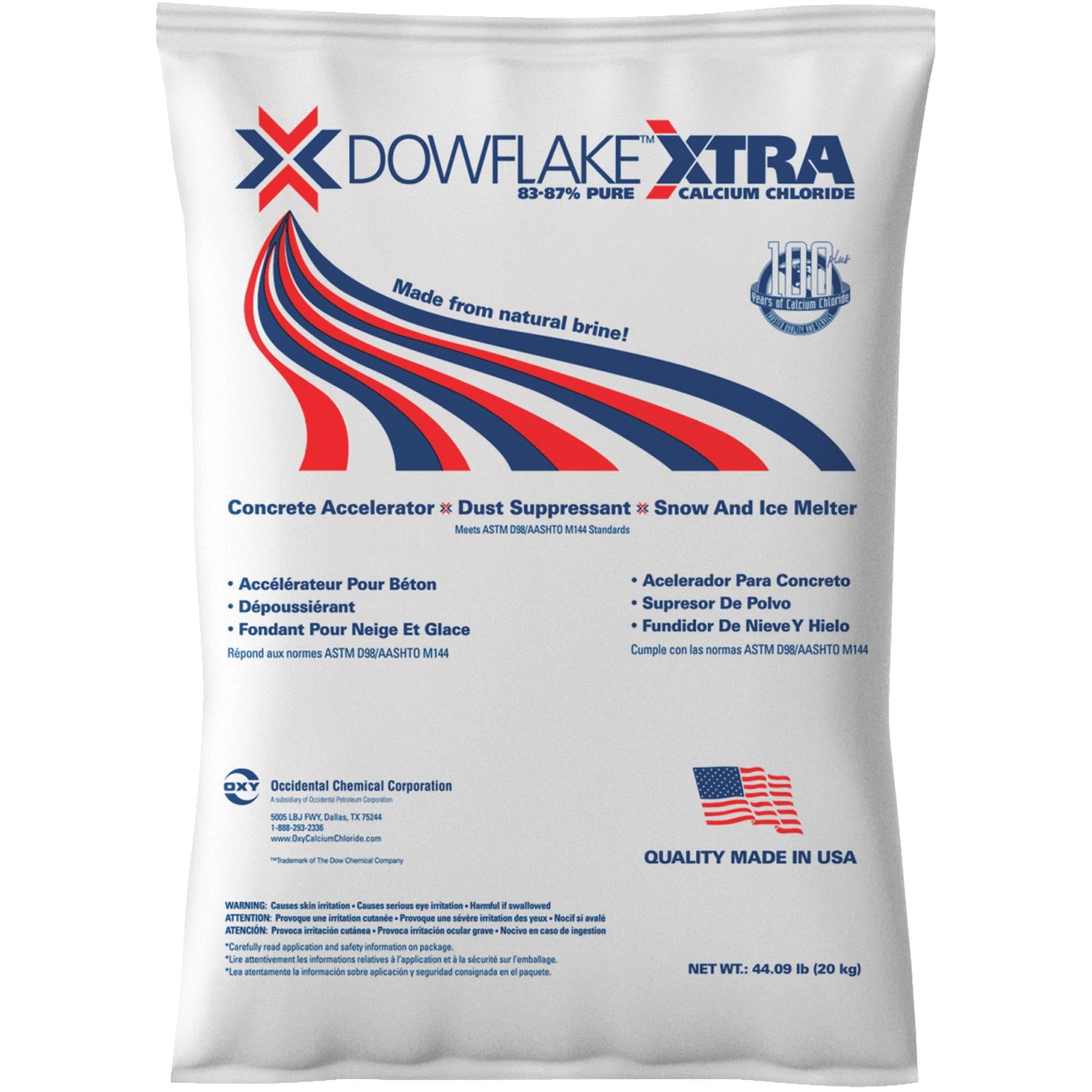 DOWFLAKE Xtra 44 Lb. Calcium Chloride Ice Melt Flakes 1711610