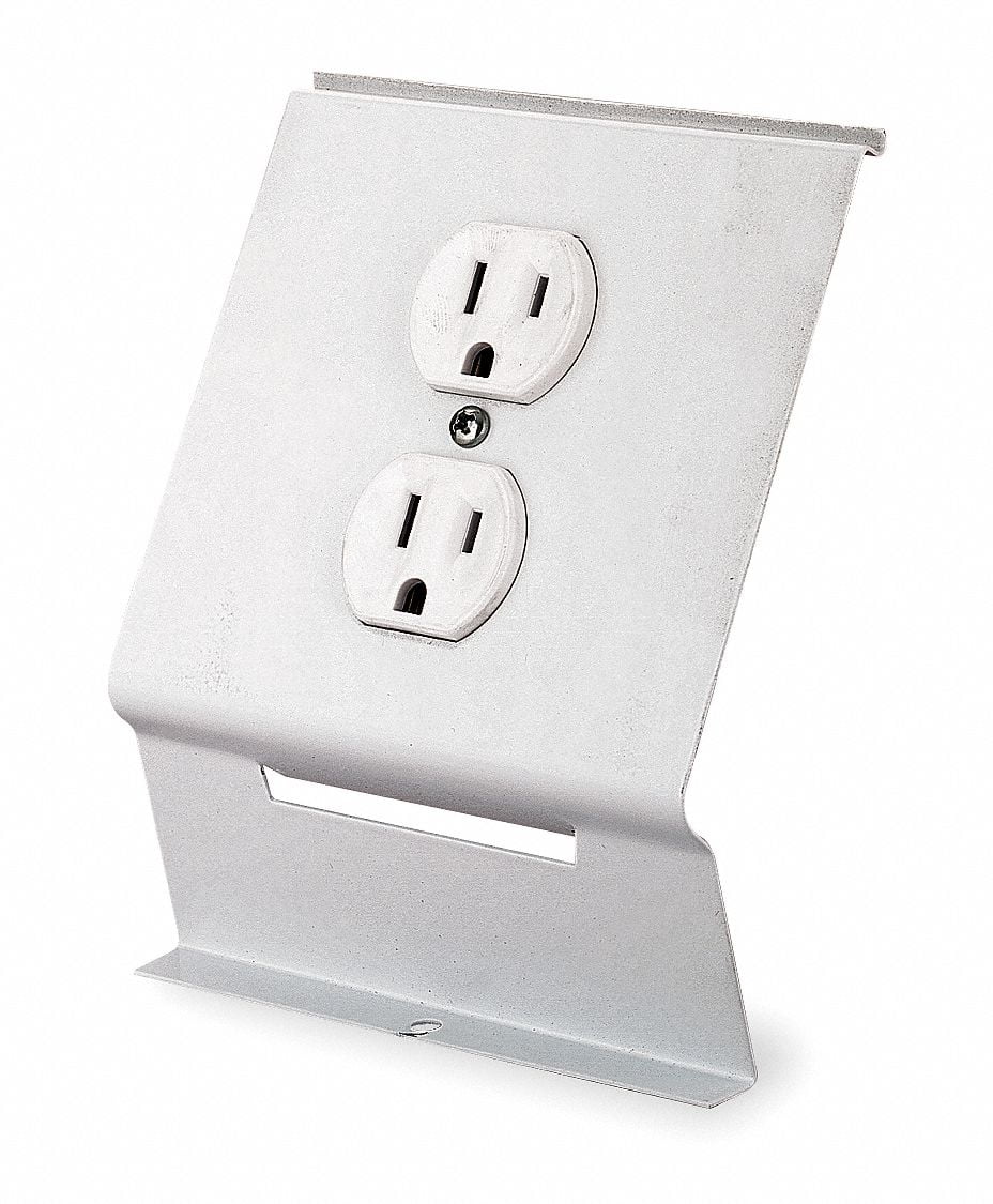 Dayton Receptacle, Duplex,White 3UG89