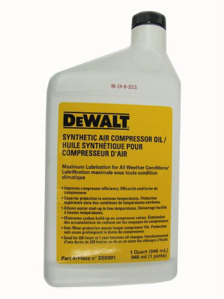 DeWalt Air Compressor Replacement OIL # 5130427-00X