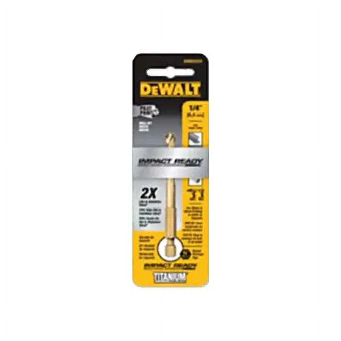 DeWalt DD5128 7/16 By 4 Inch Impact Ready Titanium Hex Drive Bit, Each