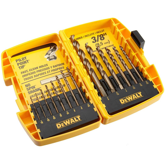 DeWalt DW1169 PILOT POINT Drill Bit Set, 14 Piece, Each