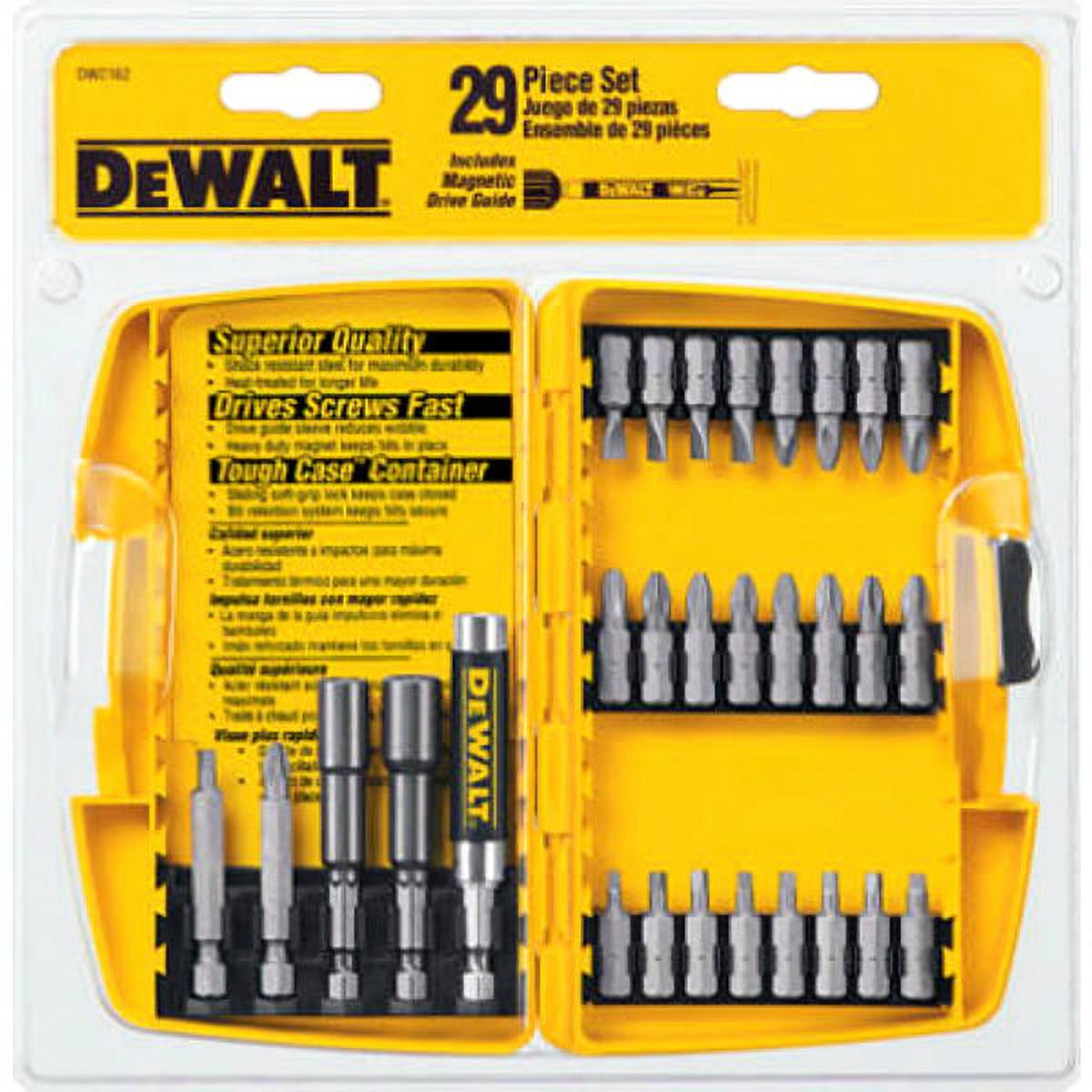 DeWalt DW2162 Screwdriver Bit Set, 29-Piece, Each