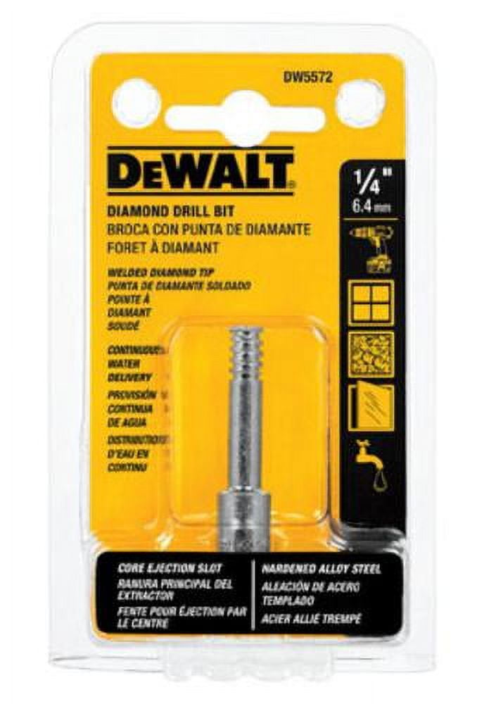 DeWalt DW5572 Diamond Drill Bit 1/4", Each