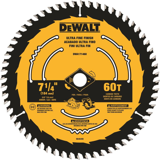 DeWalt DWA171460 Circular Saw Blade, Tungsten Carbide, Each