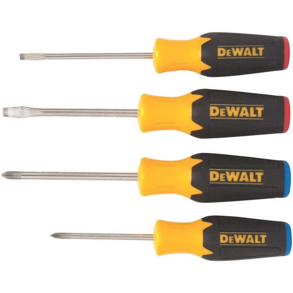 DeWalt DWHT62512 Screwdriver Set with Color-Coded Handle, 4-Piece, Each