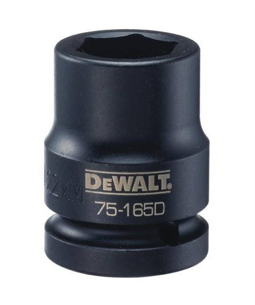 DeWalt DWMT75165OSP Deep Impact Socket, Black Oxide, 22 MM, Each