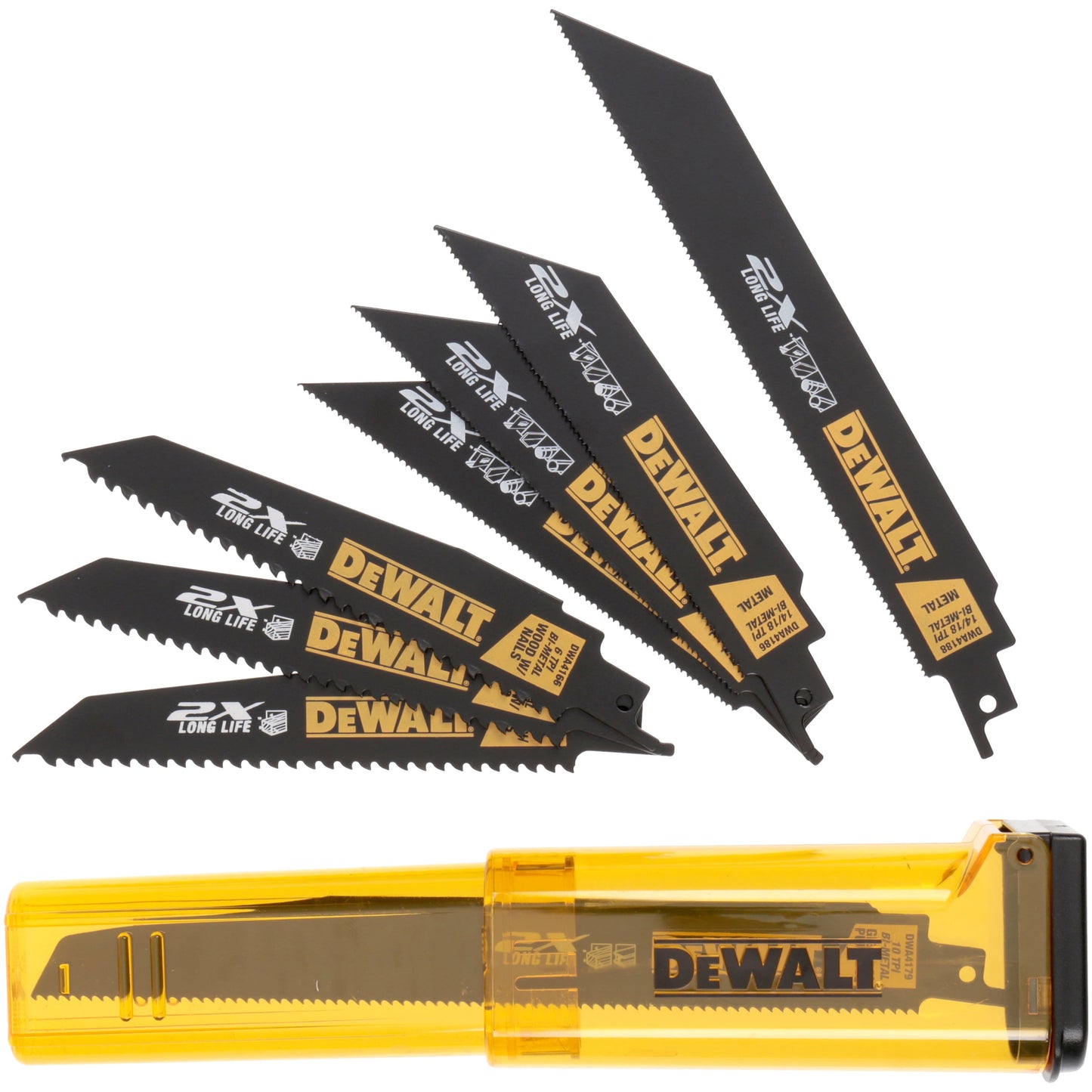 DeWaltï¿½ï¿½ Reciprocating Saw Blade Kit 8 pc Pack