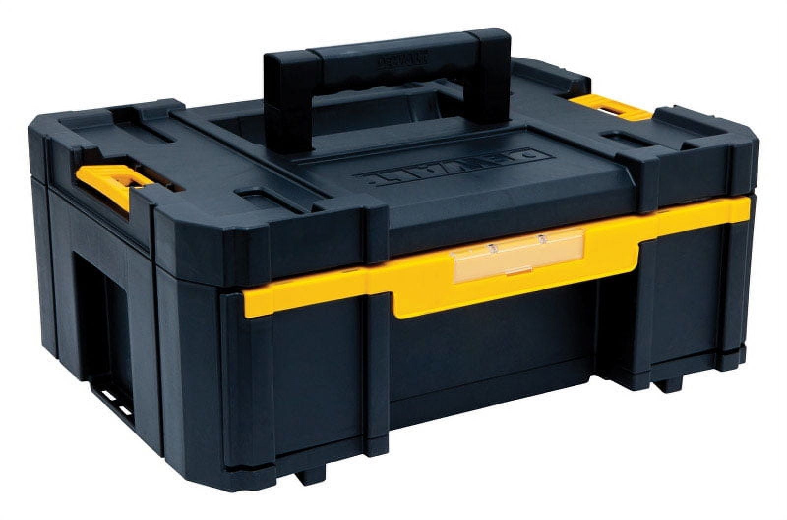 DeWalt TSTAK 16 in. Plastic Single Deep Drawer Tool Box 12 in. W x 6 in. H Black