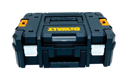 DeWalt TSTAK 17" Plastic Flat Top Tool Box 13" W x 13" H Black