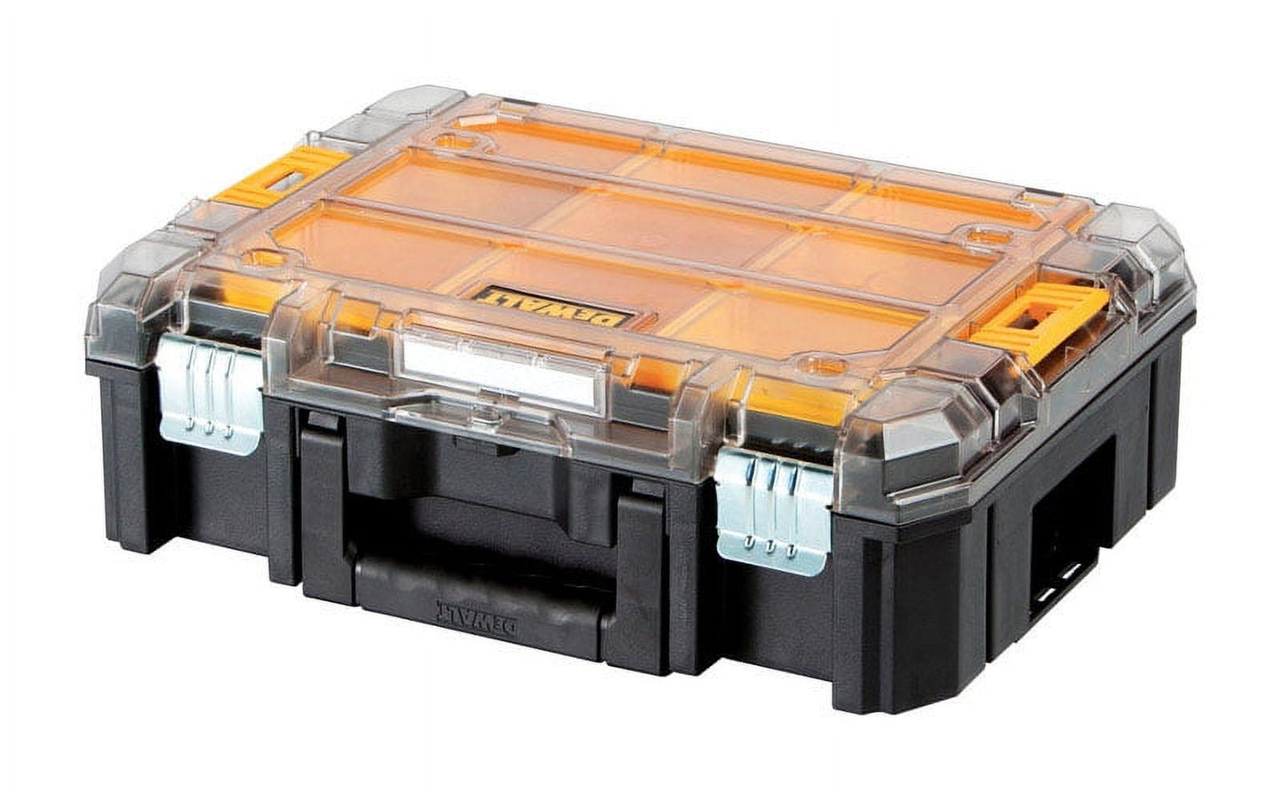 DeWalt TSTAK 17 in. Plastic Organizer with Clear Lid 13 in. W x 6 in. H Black