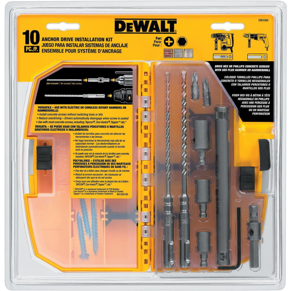 DeWalt Ultracon Drill Bit Set 10 pc