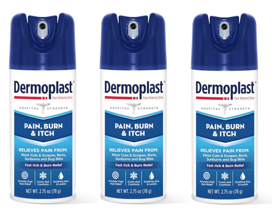 Dermoplast Pain Relieving Spray 2.75 oz (Pack of 3)