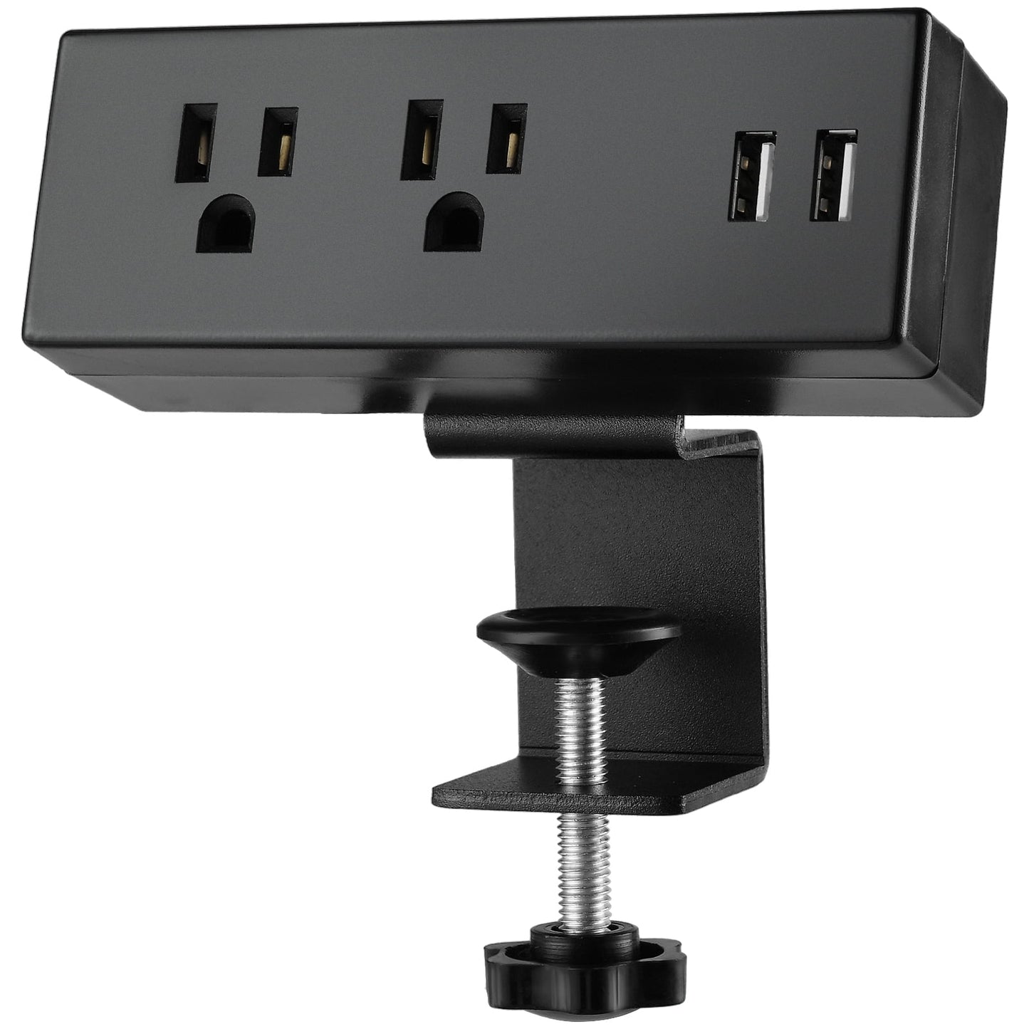 Desk Clamp Power Strip with USB Ports Desktop Mountable Outlets Table Edge Power Plug