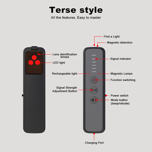 Device Used For Detecting Devices In Hotels Travel And Cars Black