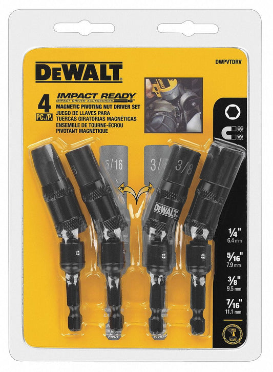 Dewalt 1/4 in Hex, Nutsetter Set, 3 1/2 in Overall Length - DWPVTDRV