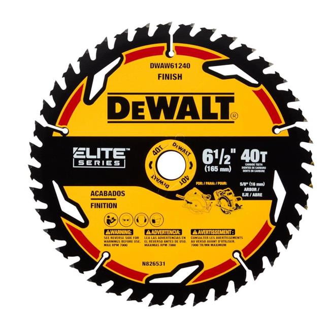 Dewalt Accessories 110782 6.5 in. 40 Tooth Circular Saw Blade