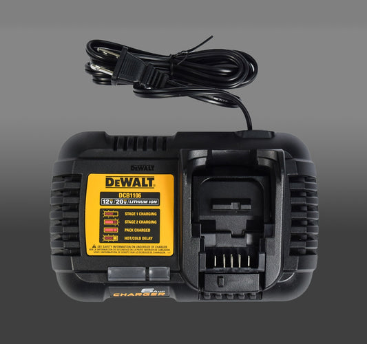 Dewalt DCB1106 12V/20V 6-Amp Max Corded Compact Charger