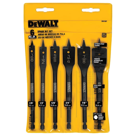 Dewalt-DW1587 6-Piece Wood Boring Bit Set