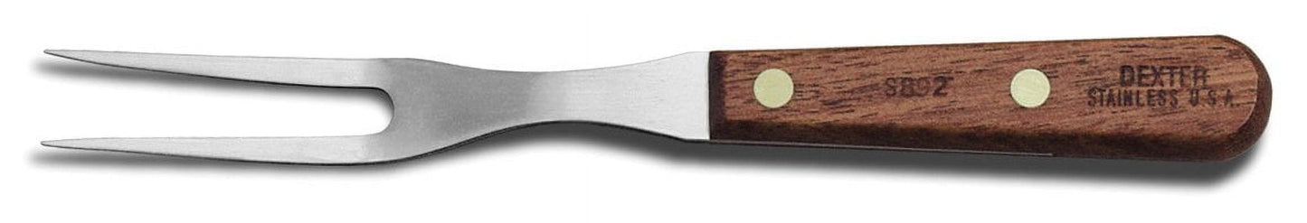 HIC Harold Import Co. Dexter-Russell Granny Fork, Stainless Steel with Walnut Handle, Made in the USA, Brown