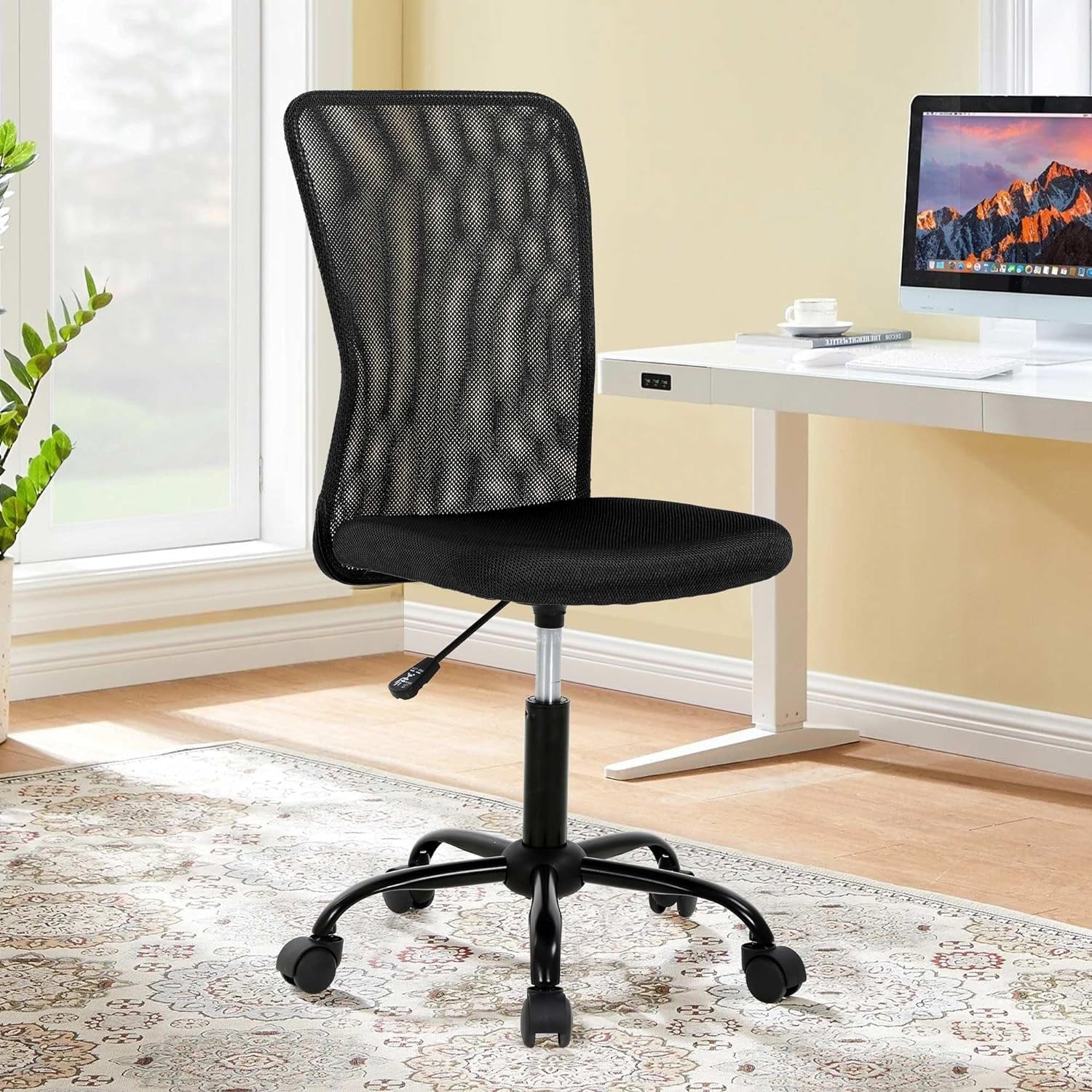 Dkelincs Ergonomic Office Chair Adjustable Mesh Computer Desk Chair with Back Support, Black