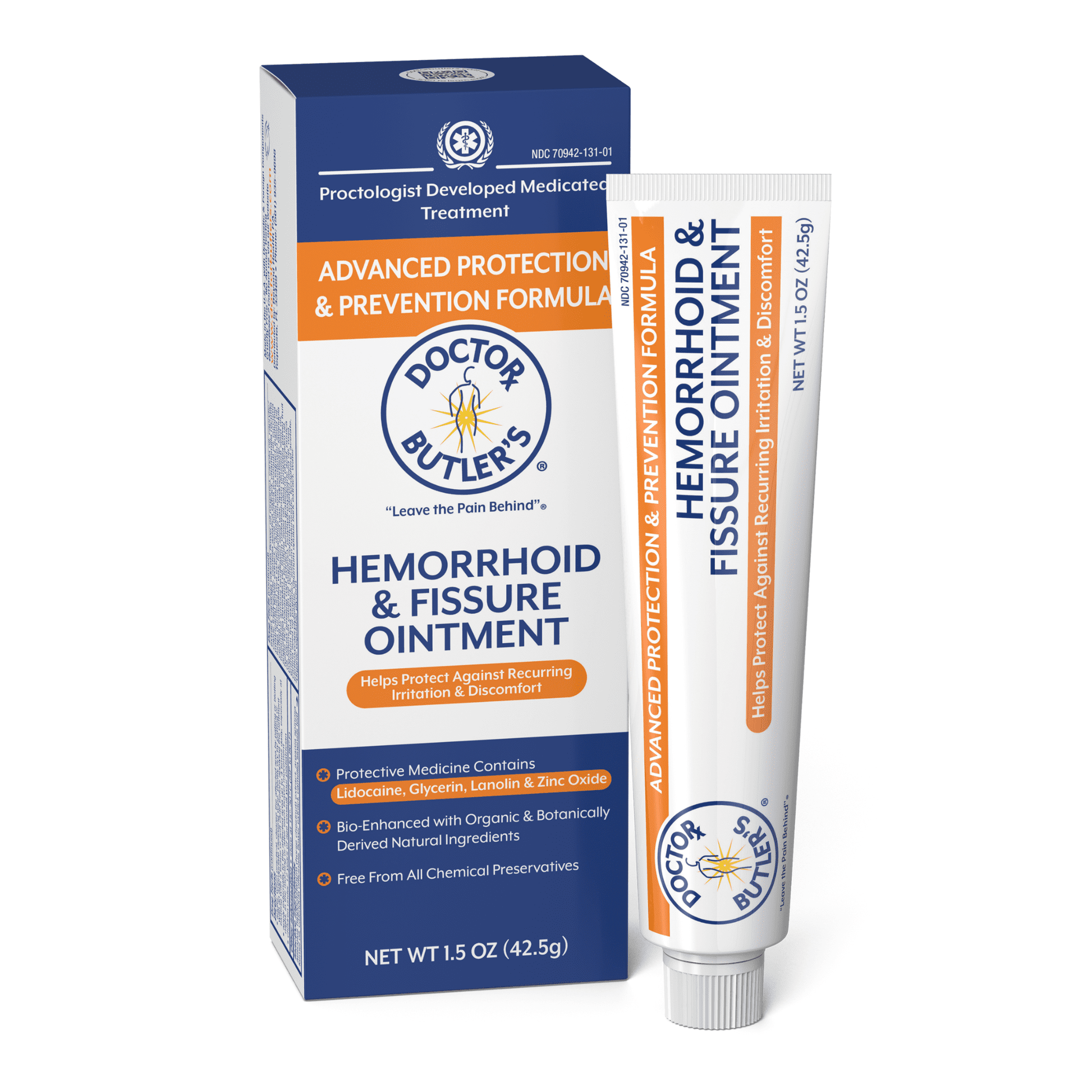 Doctor Butler’s Advanced Hemorrhoid & Fissure Ointment Fast Pain Relief (1.5oz)