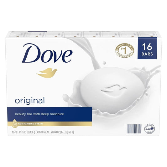 Dove Beauty Bar White 3.75 Ounce (16 Count)