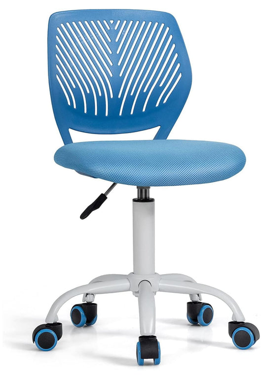 Drevy Desk Chair for Kids - Small Office Chair with Low Back Computer Task Chair Adjustable Swivel Student Chair for Girls Boys Children Teens, Blue