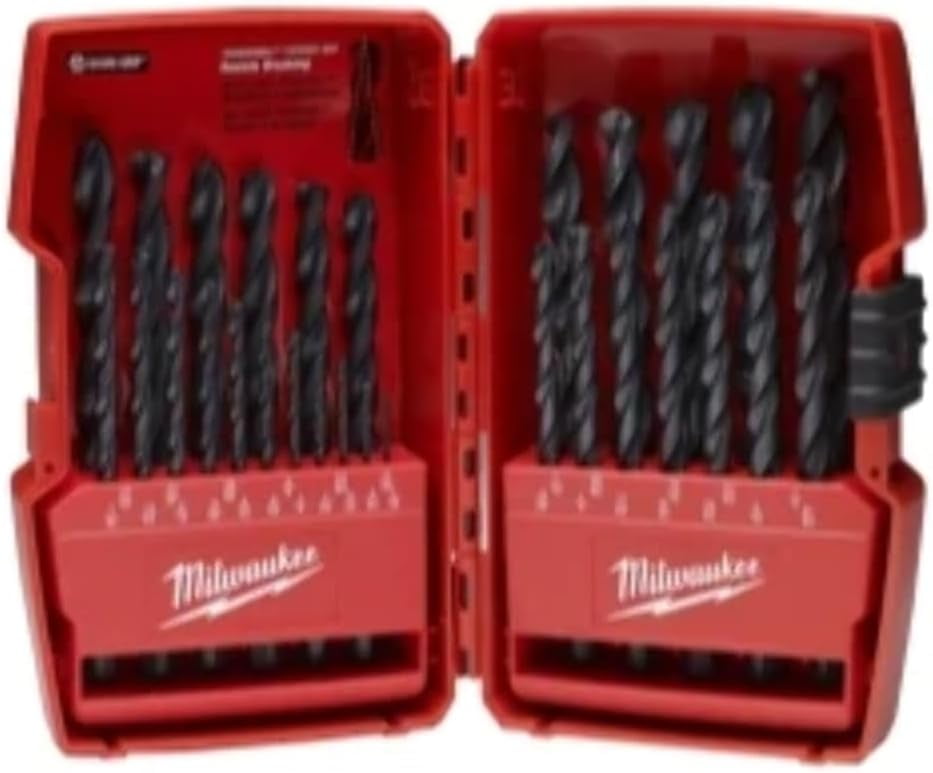 Drill Bit Set, Black Oxide, 29 Pcs.