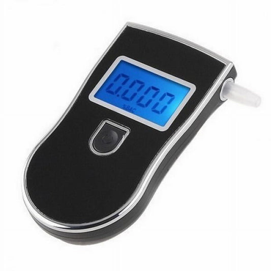 ETEREAUTY Professional Police Digital Breath Alcohol Tester Breathalyzer with LCD Screen (Black)