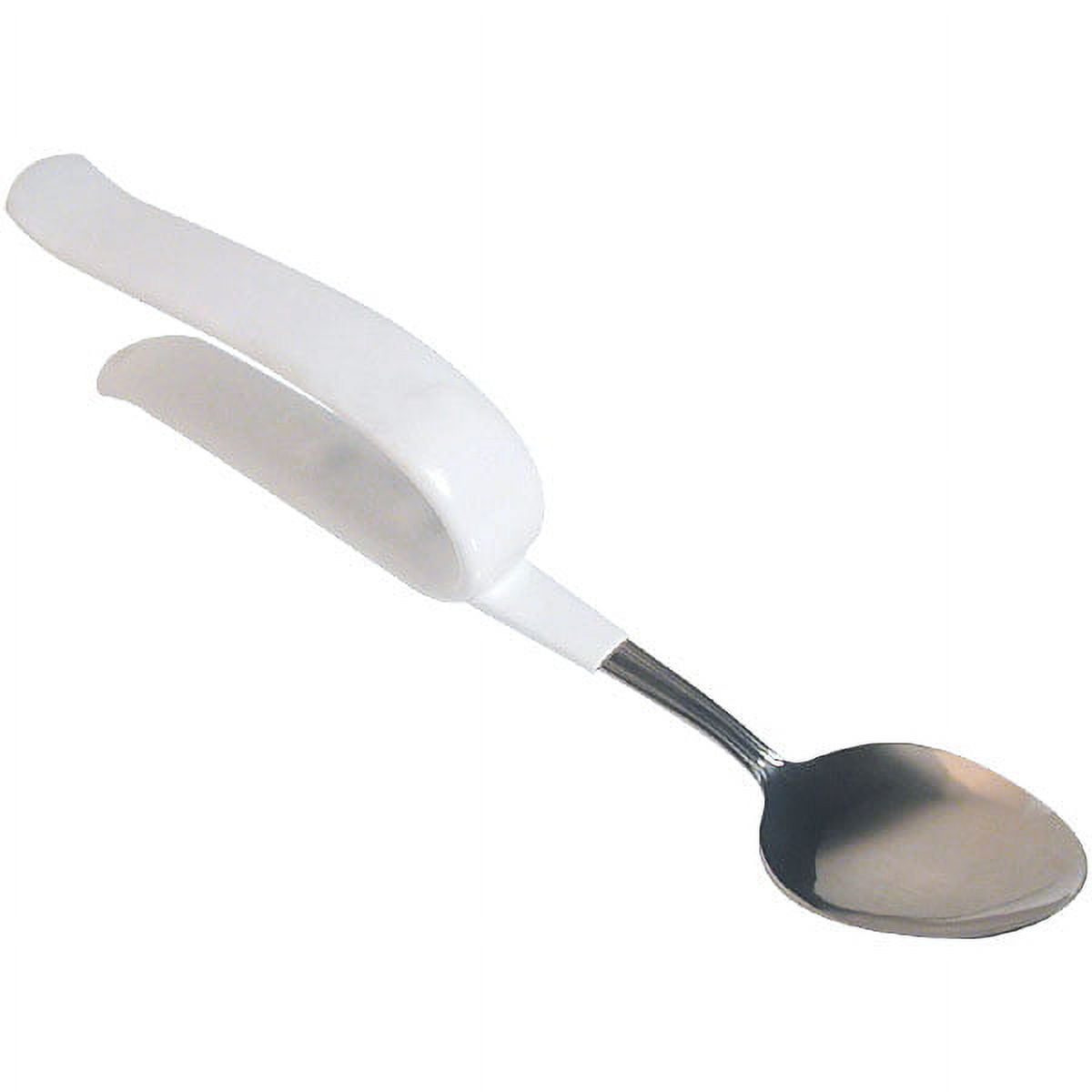 Easy Clip On Style White Grip Utensils, Spoon