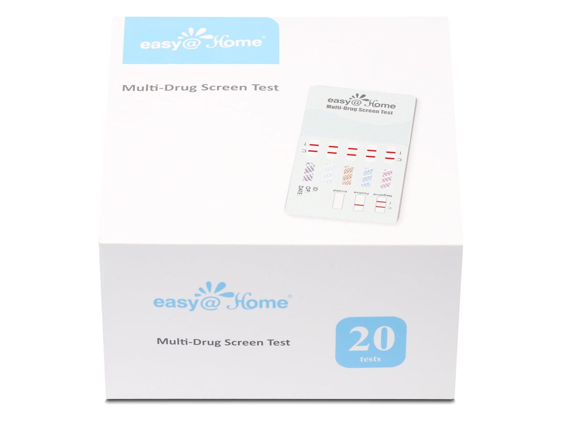 Easy@Home 6 Panel Instant Urine Drug Test, test THC,COC,OPI,AMP,MET,BZO, 20 Pack