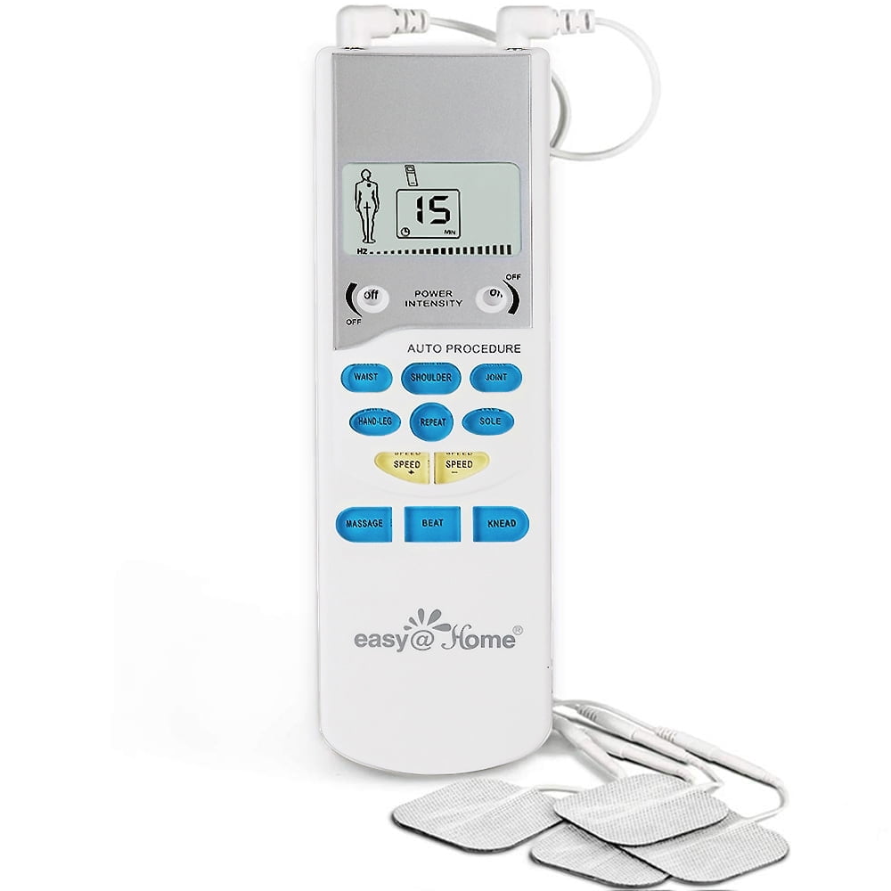 Easy@Home TENS Portable Handheld Electronic Pulse Massager Unit - Personal Pain Relief, WEHE009