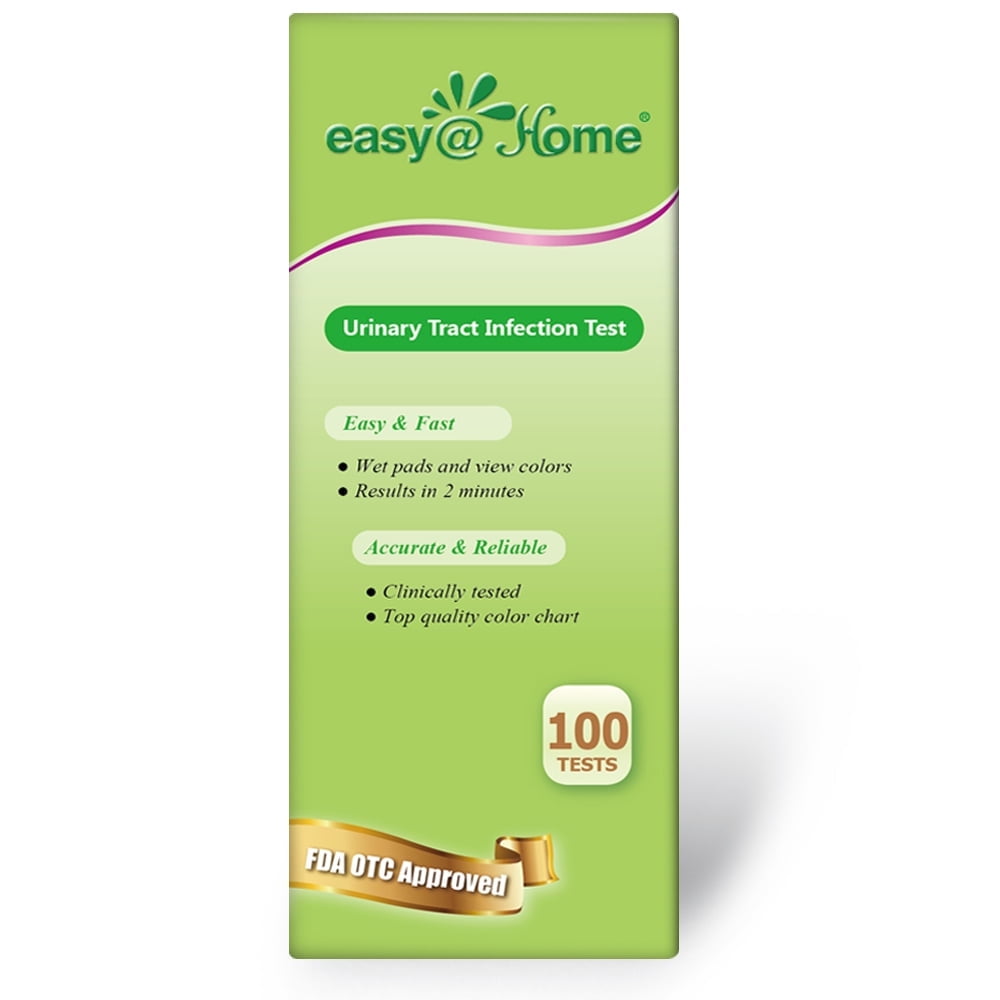 Easy@Home UTI Tests Urinary Tract Infection (25 Ct/4 Bottles) 100 Ct/Bottle UTI-BTL-100P